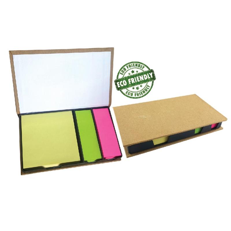 Eco-Friendly Sticky Notes Holder with Page Markers